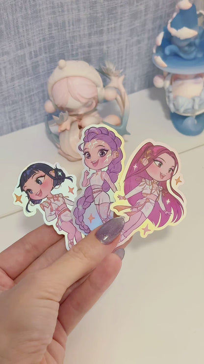 ✧ K-Pop Demon Hunters Chibi STICKERS ✧
