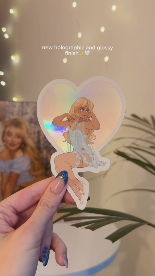 ✧ Sabrina Carpenter "Holo & Glitter" STICKERS ✧