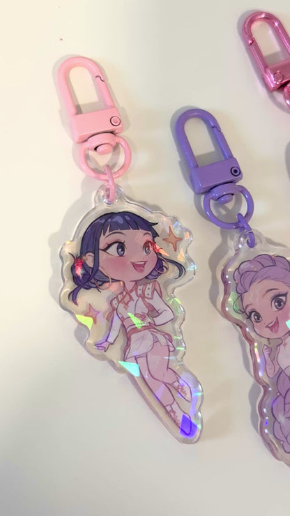 ✧ K-Pop Demon Hunters Chibi KEYCHAINS ✧