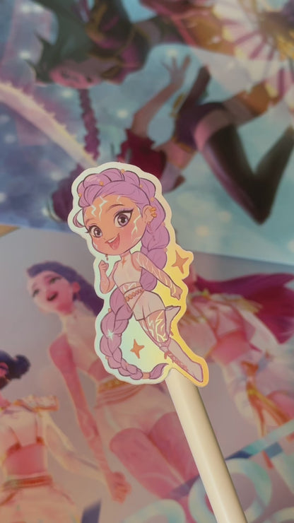 ✧ K-Pop Demon Hunters Chibi STICKERS ✧