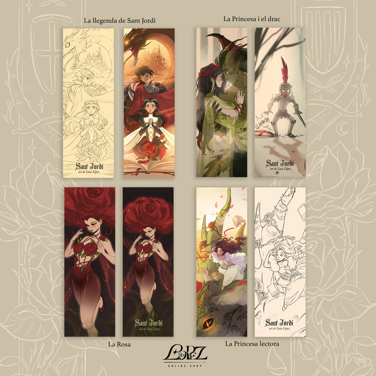 ✧ Sant Jordi bookmarks ✧