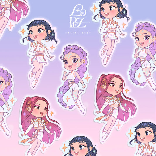 ✧ K-Pop Demon Hunters Chibi STICKERS ✧